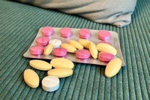 Foto mit verschiedenen Schmerztabletten