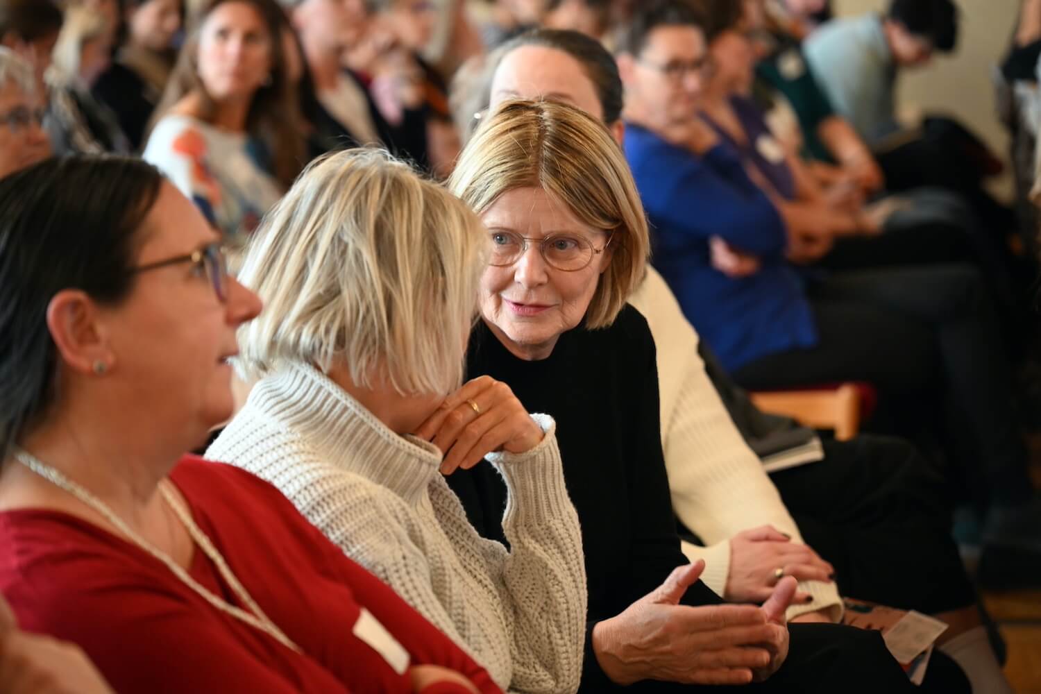 Foto mit Teilnehmerinnen der Menopausen-Tagung, die im Publikum sitzen
